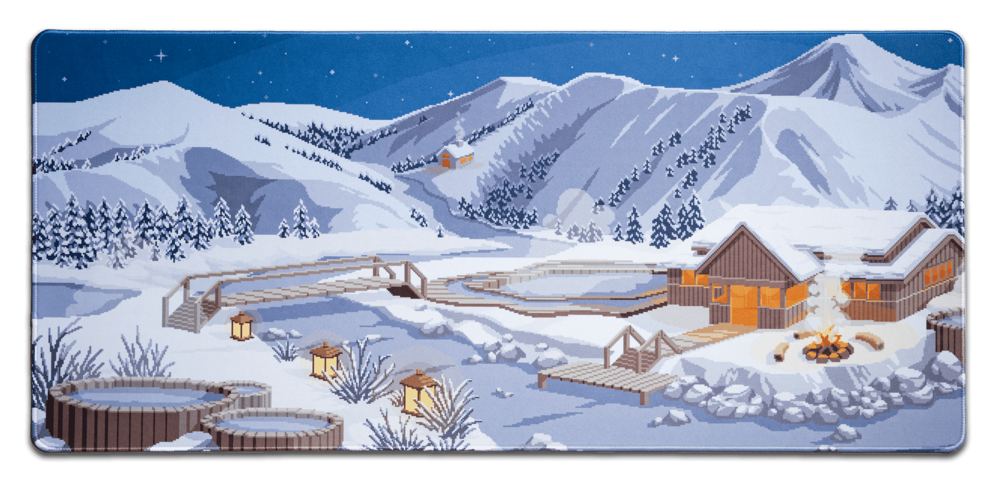 Hot Spring Retreat Desk Mat – Hipyo Tech's Merch Store
